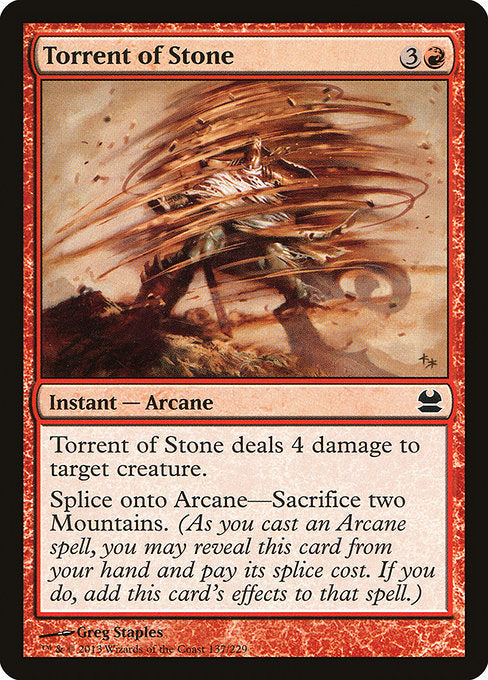 Torrent of Stone - 137 (Normal) Near Mint_Non-Foil