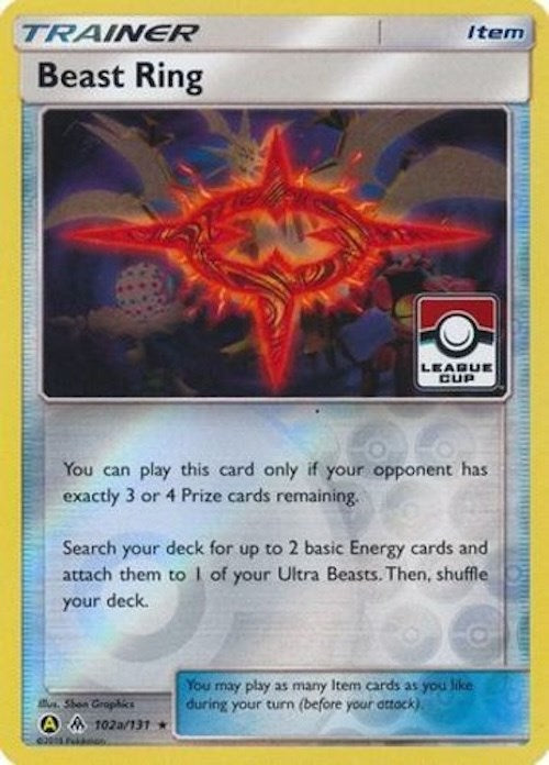 Beast Ring - 102a/131 (League Cup) - 102a/131 (Reverse Holofoil) Near Mint_Reverse Holofoil