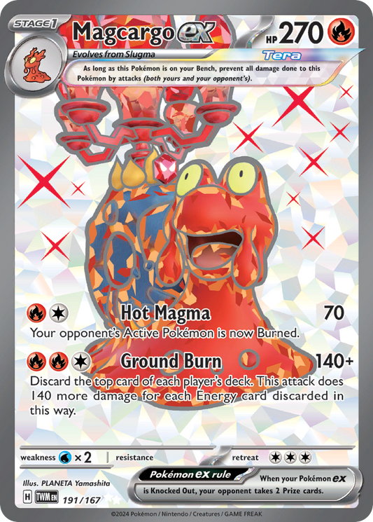 Magcargo ex - 191/167 (Foil) Near Mint_Foil