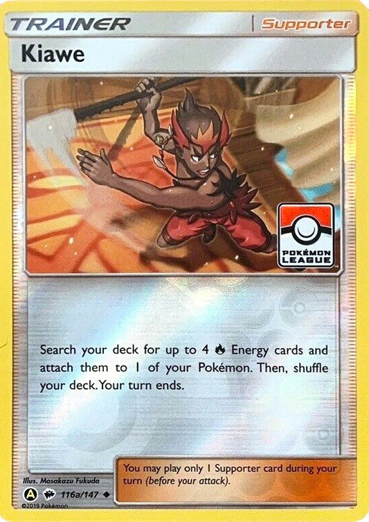 Kiawe - 116a/147 (Pokemon League) - 116a/147 (Reverse Holofoil) Near Mint_Reverse Holofoil