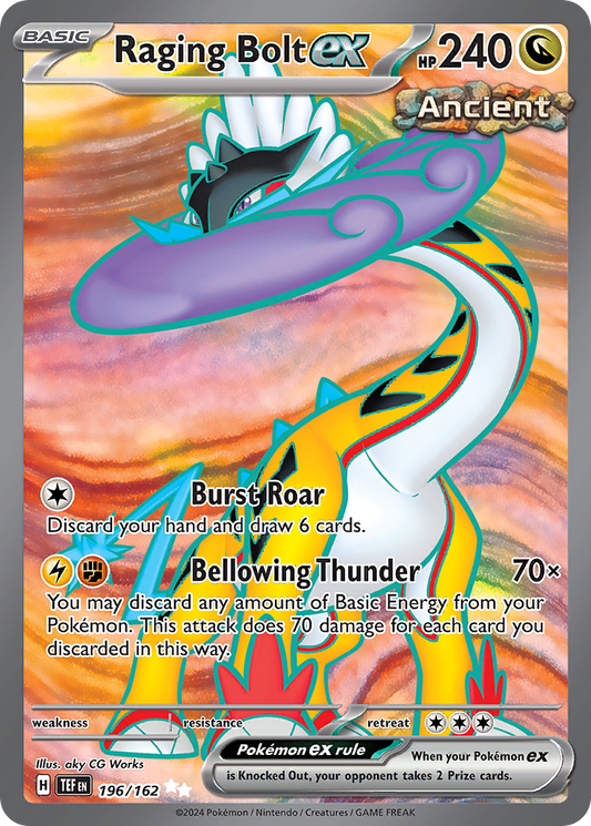 Raging Bolt ex - 196/162 (Foil) Near Mint_Foil