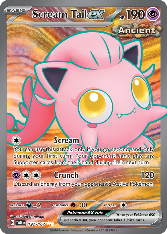Scream Tail ex - 197/167 (Foil) Near Mint_Foil