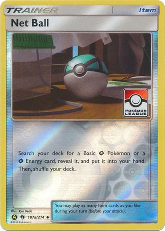Net Ball (Pokemon League) - 187a/214 - 187a/214 (Reverse Holofoil) Near Mint_Reverse Holofoil
