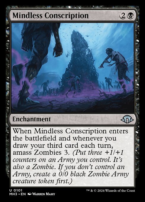 Mindless Conscription - 101 (Normal) Near Mint_Non-Foil