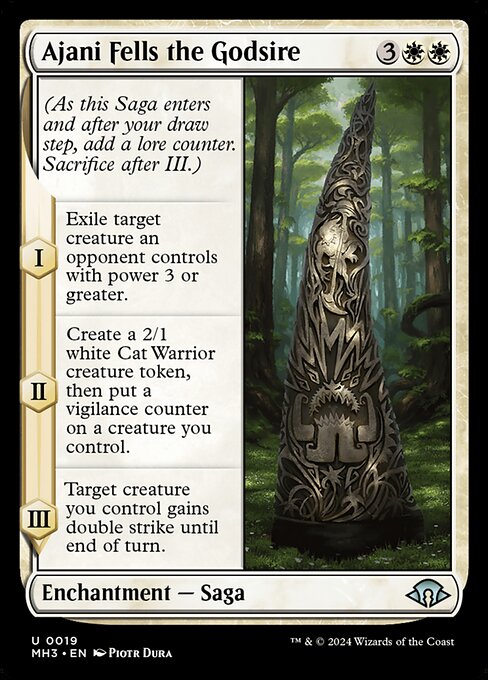 Ajani Fells the Godsire - 19 (Normal) Near Mint_Non-Foil