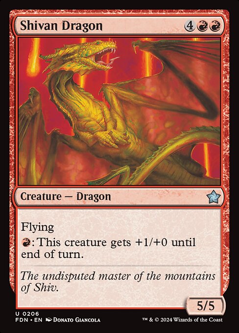 Shivan Dragon (Non Foil) near_mint