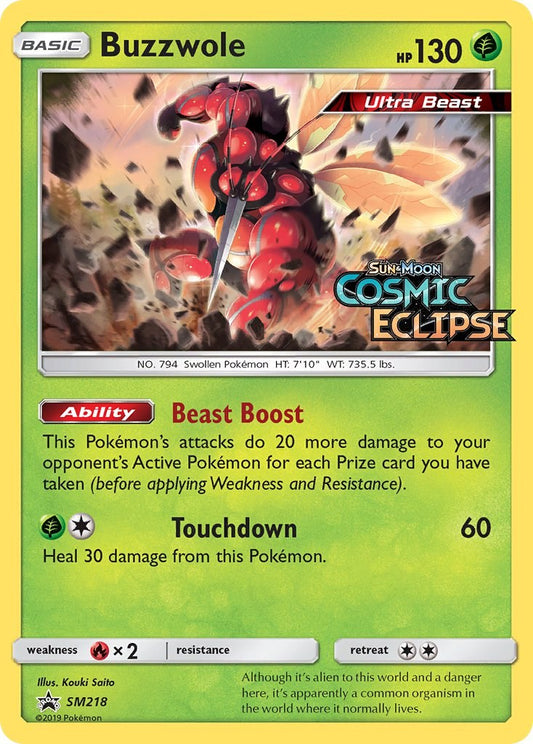 Buzzwole - SM218 (Prerelease) - SM218 (Holo)