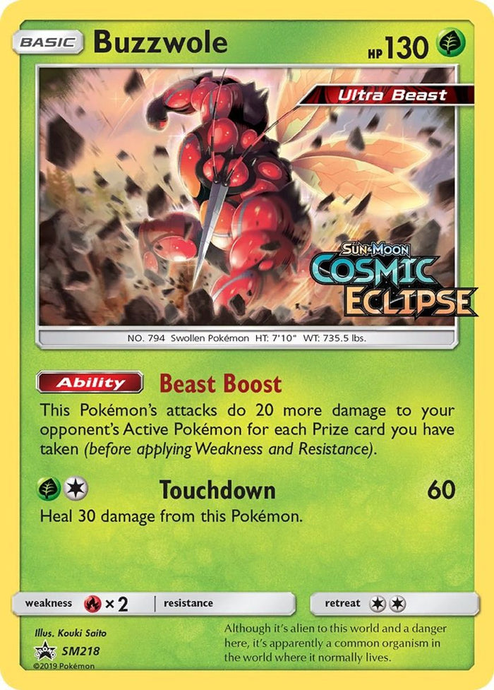 Buzzwole - SM218 (Prerelease) - SM218 (Holo)
