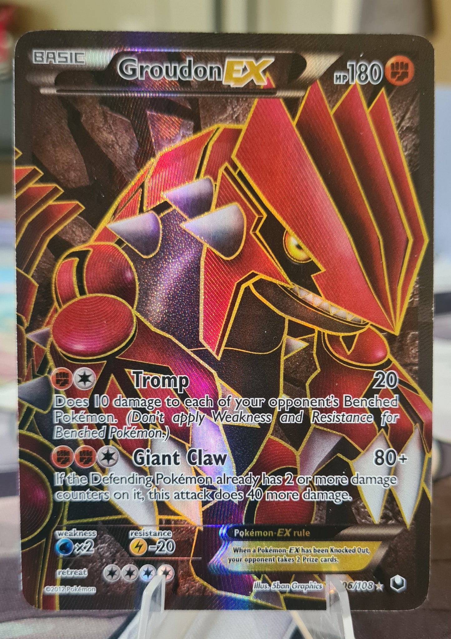 Groudon EX (106 Full Art) - 106 (Foil) LP-MP