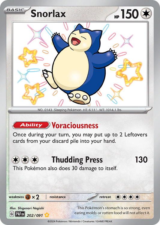 Snorlax - 202/091 (Foil) Near Mint_Foil