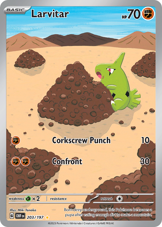 Larvitar - 203/197 (Foil) Near Mint_Foil