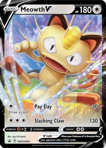 Meowth V - SWSH004 - SWSH004 (Holo)