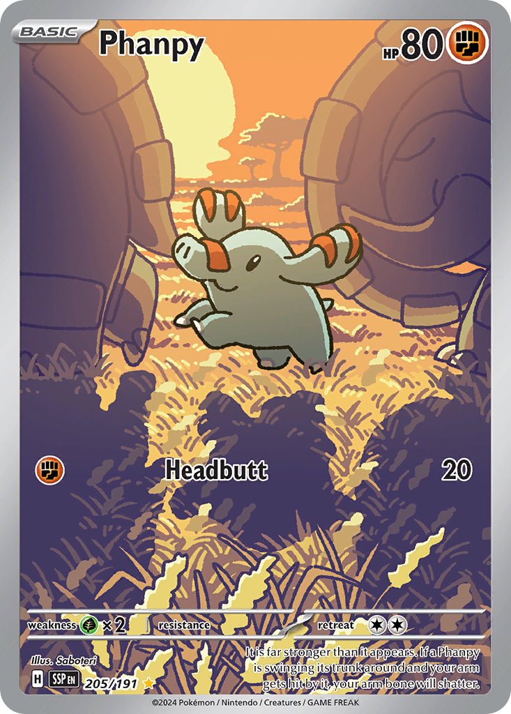 Phanpy - 205/191 (Foil) Near Mint_Foil