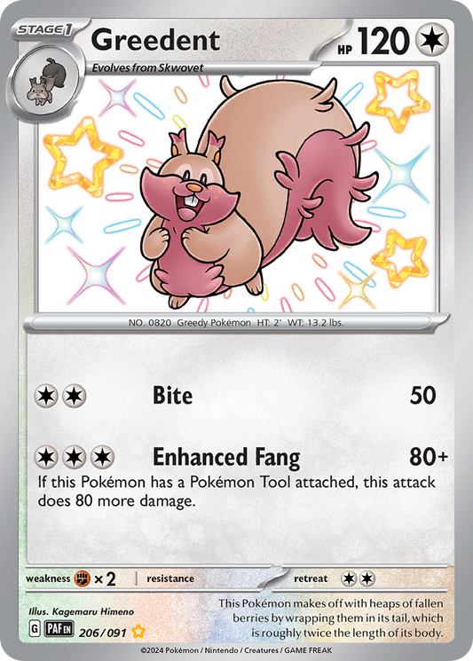 Greedent - 206/091 (Foil) Near Mint_Foil