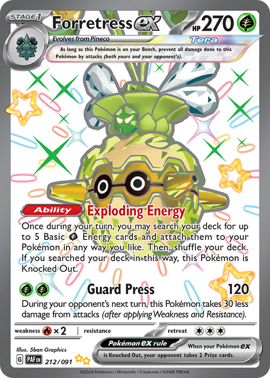 Forretress ex - 212/091 (Foil) Near Mint_Foil