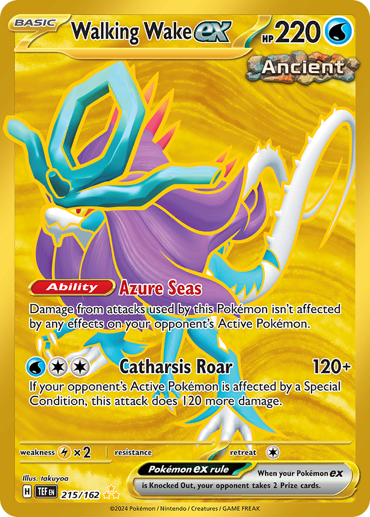 Walking Wake ex - 215/162 (Foil) Near Mint_Foil