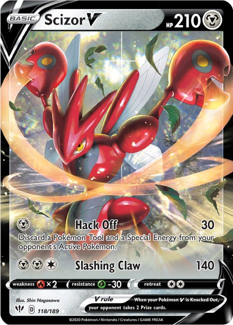 Scizor V – SWSH03: Darkness Ablaze