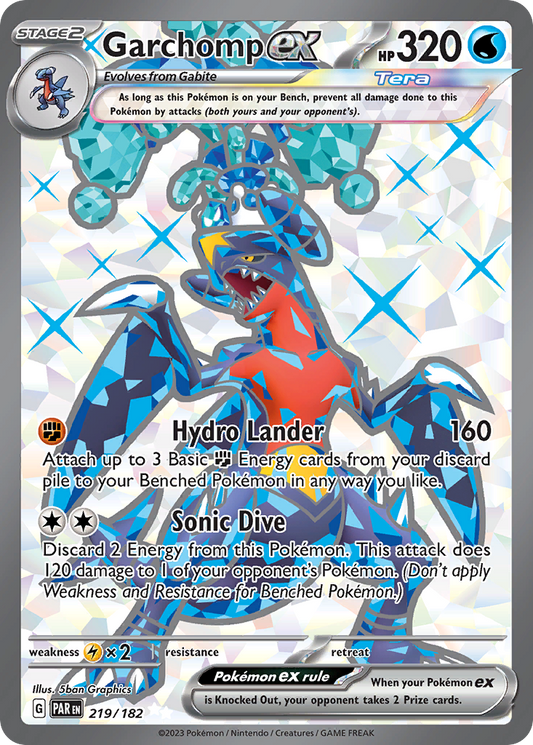 Garchomp ex - 219/182 (Foil) Near Mint_Foil