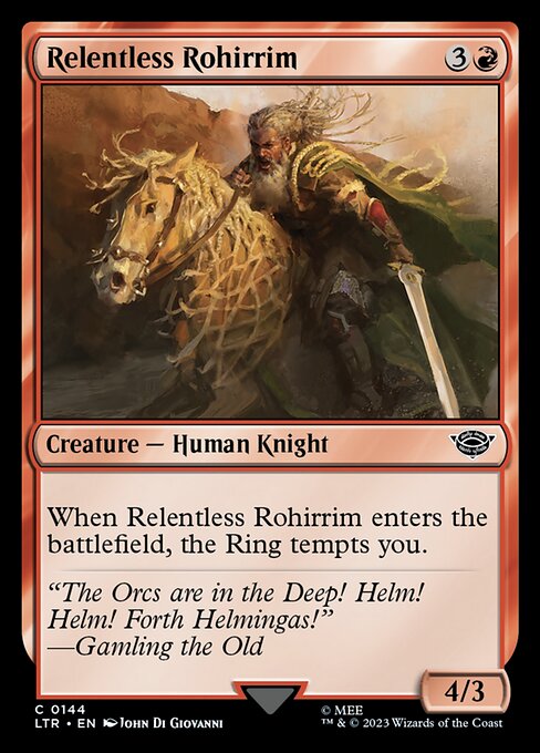 Relentless Rohirrim - 144 (Normal) Near Mint_Non-Foil