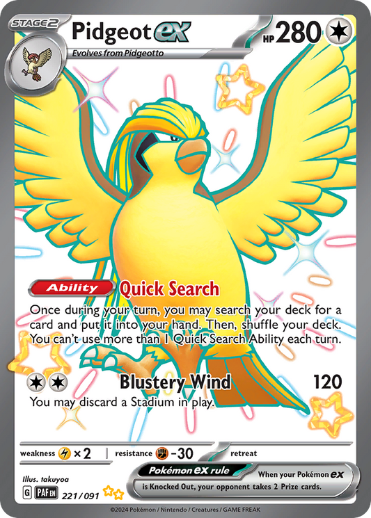 Pidgeot ex - 221/091 (Foil) Near Mint_Foil