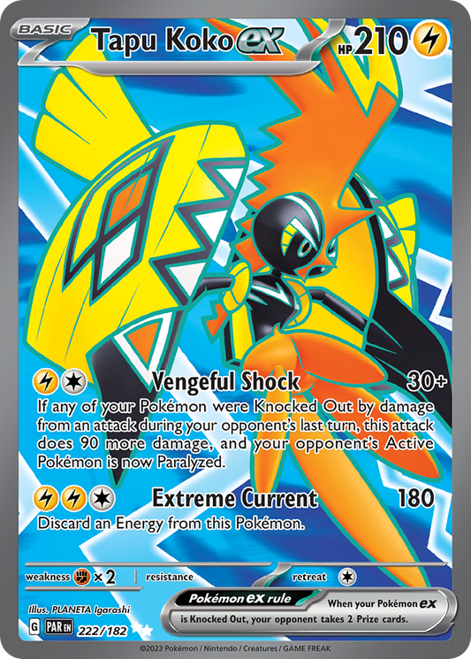 Tapu Koko ex - 222/182 (Foil) Near Mint_Foil