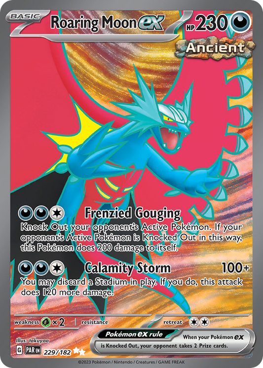 Roaring Moon ex - 229/182 (Foil) Near Mint_Foil