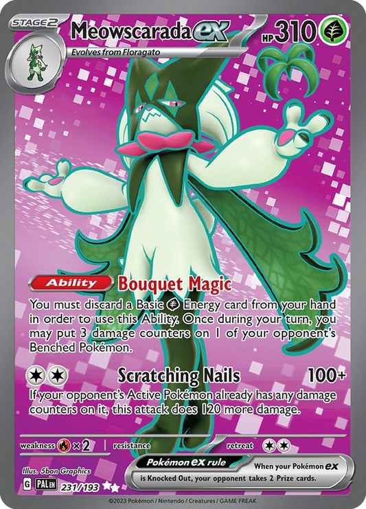 Meowscarada ex - 231/193 (Foil) Near Mint_Foil