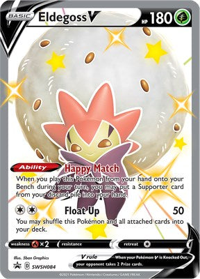 Eldegoss V - SWSH084 - SWSH084 (Holo)