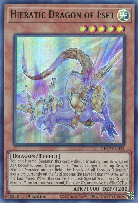 Hieratic Dragon of Eset - GFTP-EN049 (Foil) Near Mint_Foil
