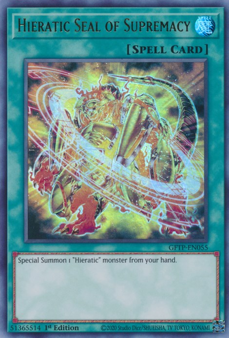 Hieratic Seal of Supremacy - GFTP-EN055 (Foil) Near Mint_Foil