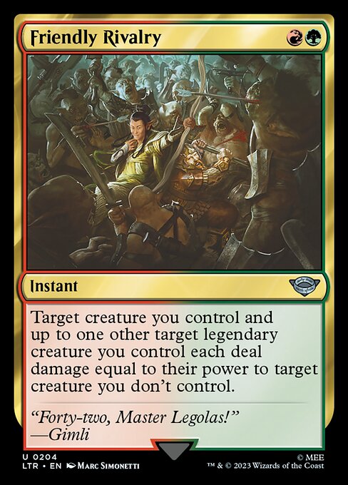 Friendly Rivalry - 204 (Normal) Near Mint_Non-Foil