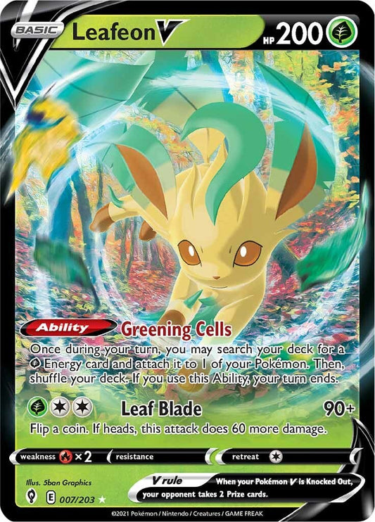 Leafeon V - 007/203 (Holo)