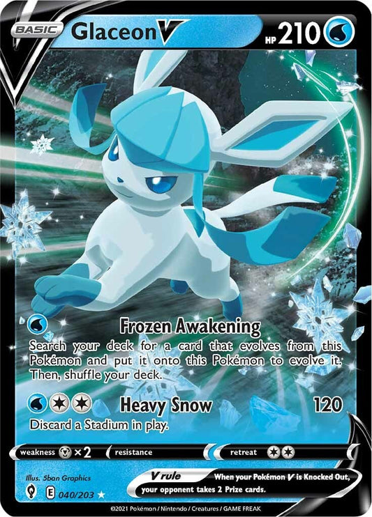 Glaceon V - 040/203 (Holo)