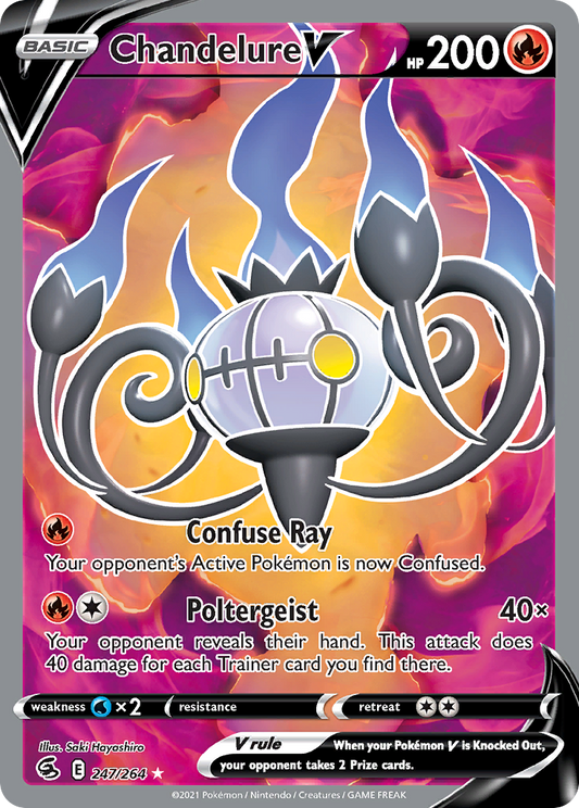 Chandelure V (Full Art) - 247/264 (Foil) Near Mint_Foil