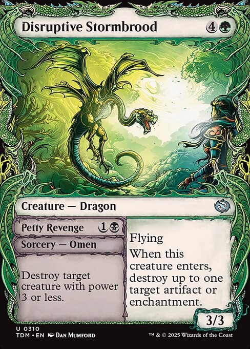 Disruptive Stormbrood // Petty Revenge - 310 (Foil) Near Mint_Foil
