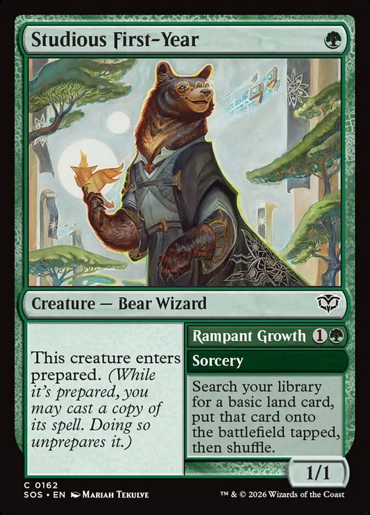Studious First-Year // Rampant Growth - 162 (Foil)