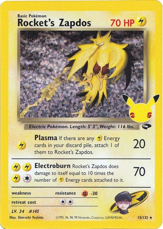 Rocket's Zapdos - 15/132 (Holo)
