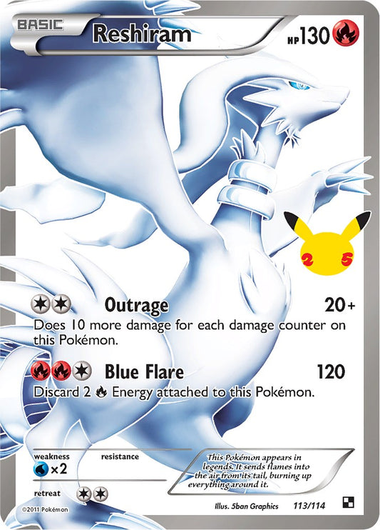 Reshiram - 113/114 (Holo)