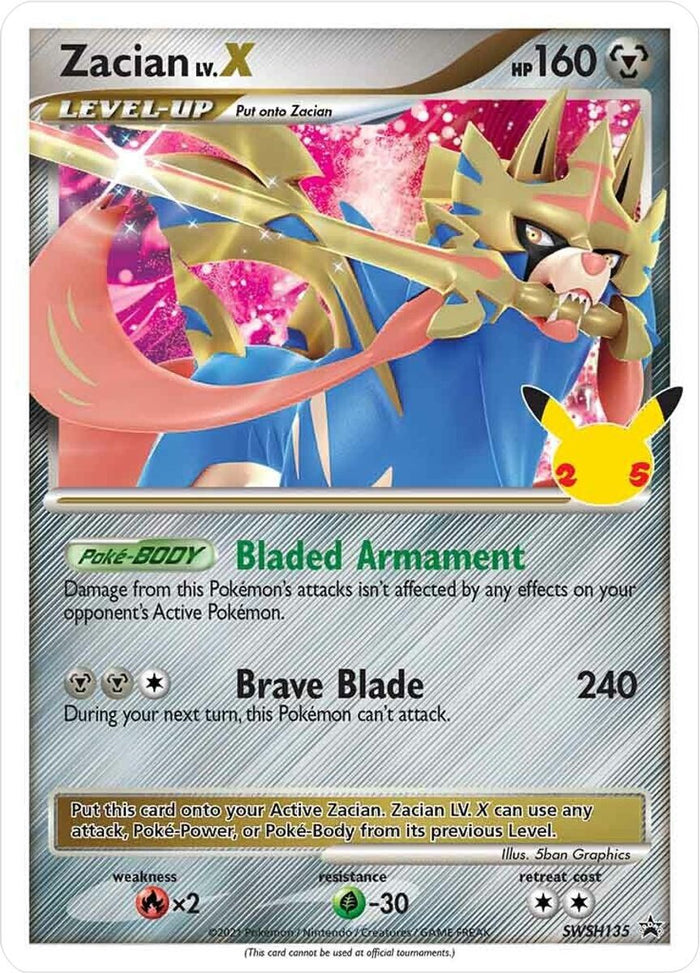 Zacian LV. X - SWSH135 - SWSH135 (Holo)