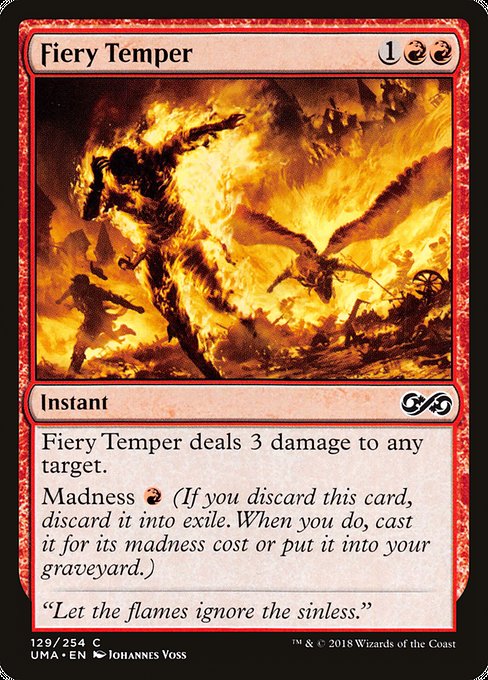 Fiery Temper - 129 (Normal) Near Mint_Non-Foil