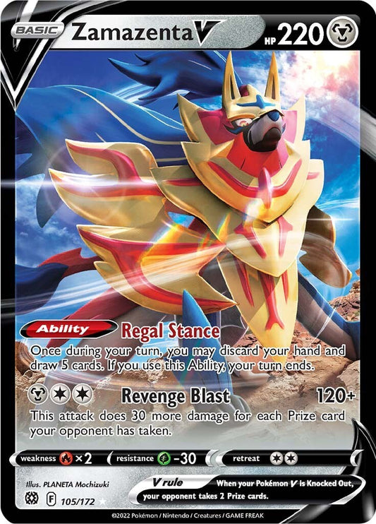 Zamazenta V - 105/172 (Holo)
