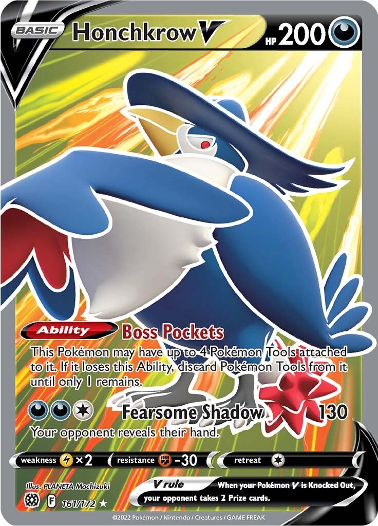Honchkrow V (Full Art) - 161/172 Holo