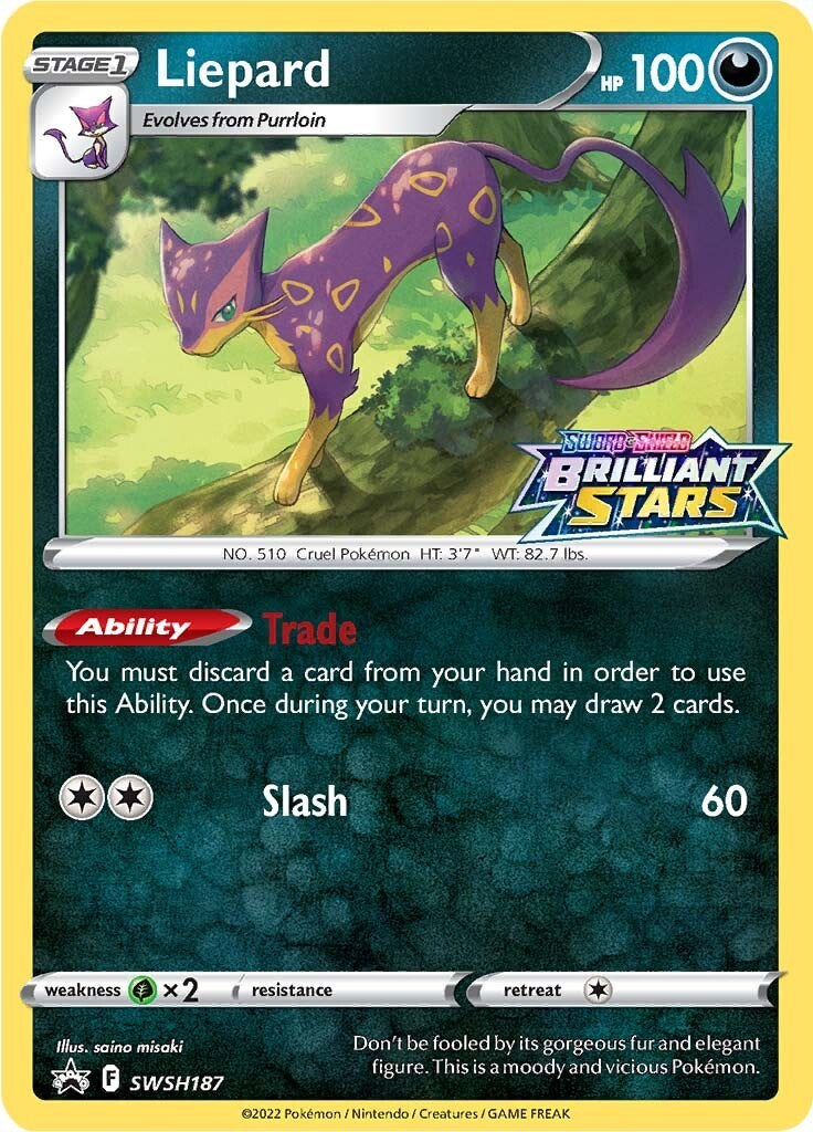 Liepard - SWSH187 - SWSH187 (Holo)
