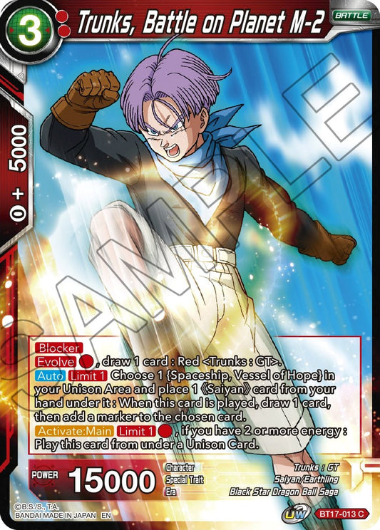 Trunks, Battle on Planet M-2 - BT17-013 (Normal) Near Mint_Normal