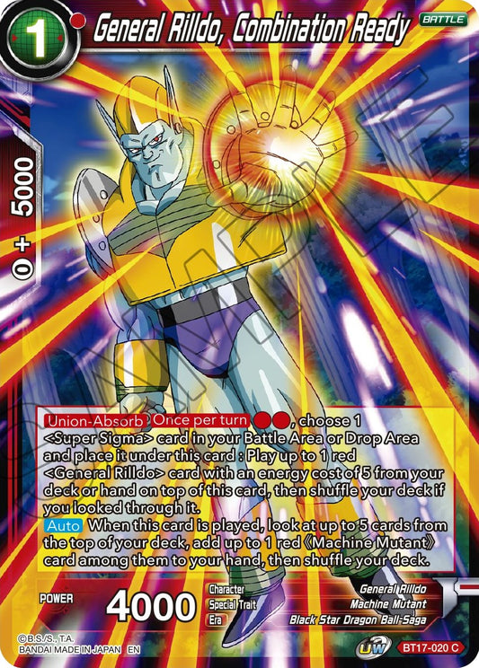 General Rilldo, Combination Ready - BT17-020 (Normal) Near Mint_Normal