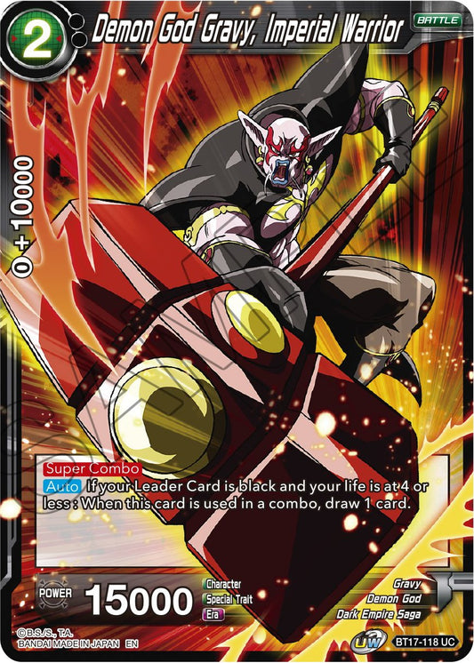 Demon God Gravy, Imperial Warrior - BT17-118 (Normal) Near Mint_Normal