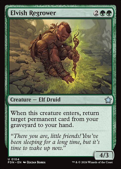 Elvish Regrower (Non Foil) near_mint