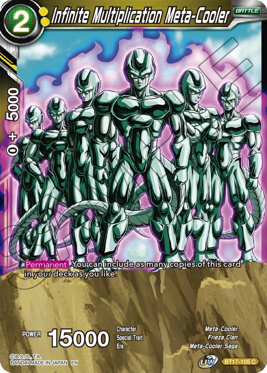 Infinite Multiplication Meta-Cooler - BT17-105 (Normal) Near Mint_Normal