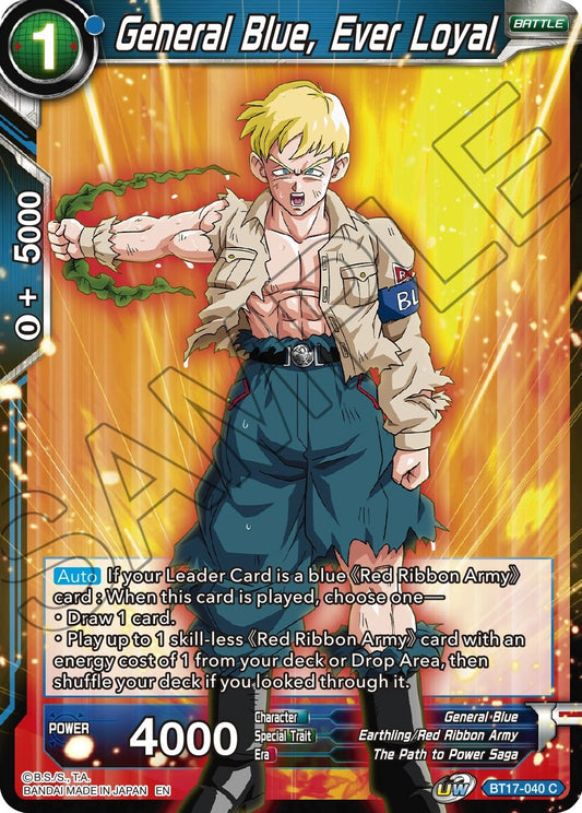 General Blue, Ever Loyal - BT17-040 (Normal) Near Mint_Normal