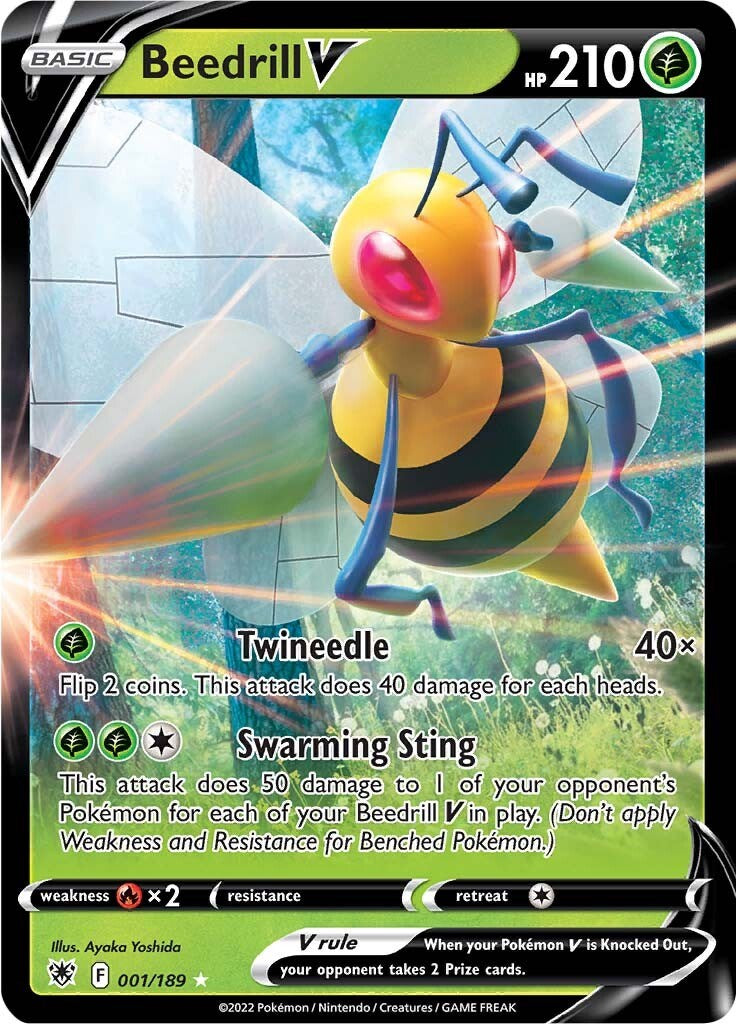 Beedrill V - 001/189 (Holo)